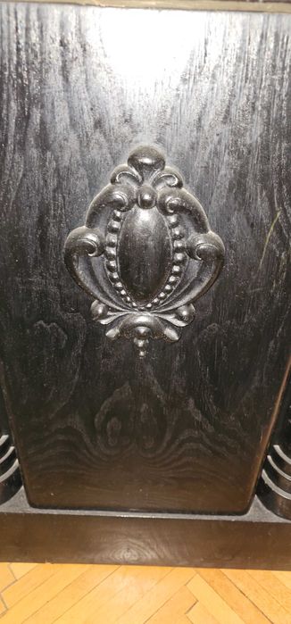 Birou + scaun – unicat, lemn masiv, negre, reducere februarie 2026