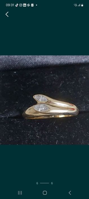 Inel aur 18k cu diamante 0,50 ct