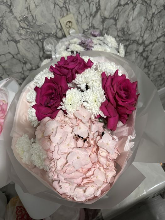 Цветы, эвро букет