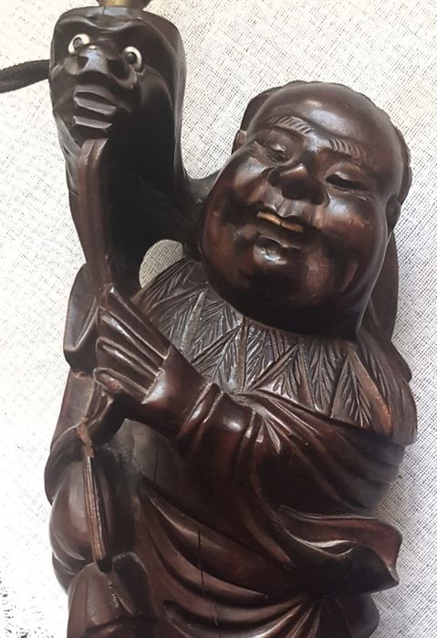 Veioza/ sculptură: Hotei, Buddha cel Vesel