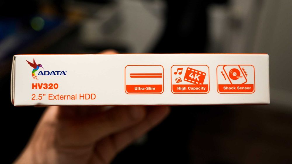 HDD extern Adata HV320 – 1TB – NOU, SIGILAT