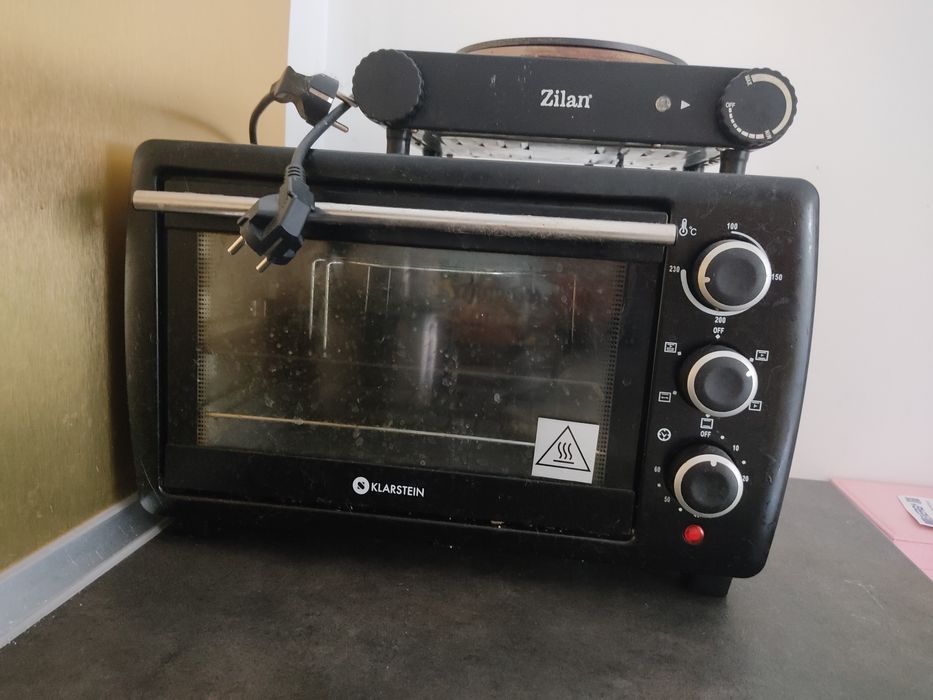 Mini cuptor electric + plită electrică 1 ochi