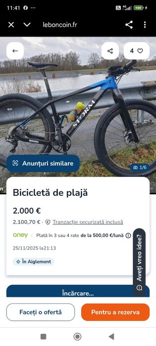 !! Ștorm Moana XX1 E1 carbon 8,9kg Sram Axs