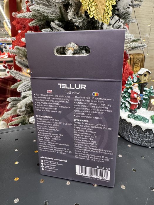 Camera Web Tellur Full HD, autofocus, microfon, noua sigilata