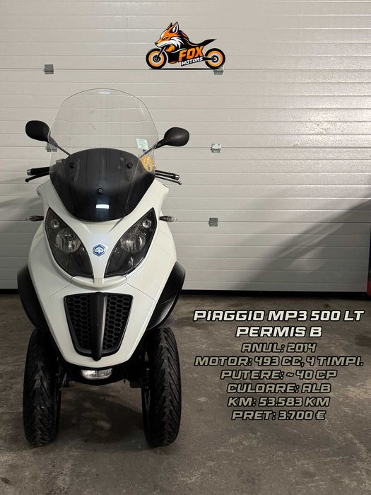 Piaggio MP3 500 LT 2014 Permis B - Fox Motors Sales