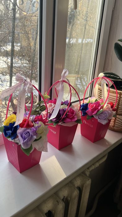 Мыльные цветы, мыльные букеты