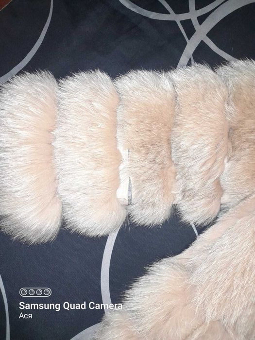 Дамско палто естествен косъм,уникален модел-Турция