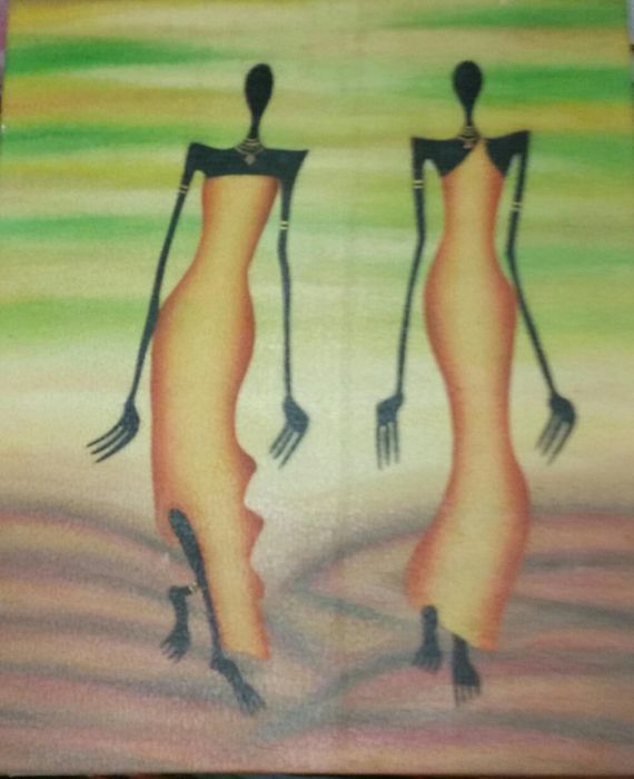 Tablou superb pictat 50 pe 60