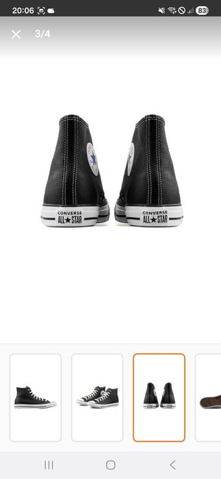 Converse piele negri