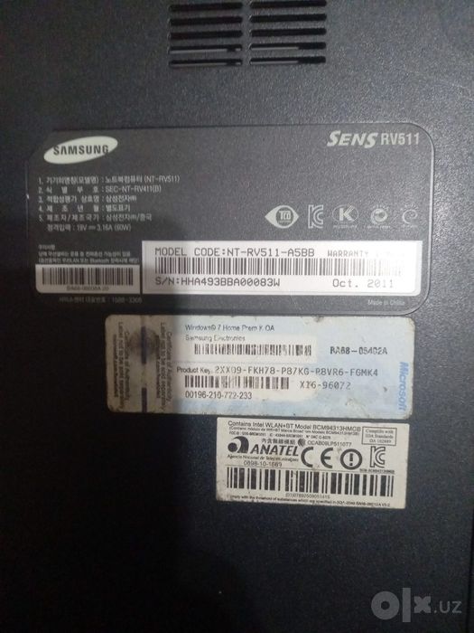 Nodbuk samsung rv511