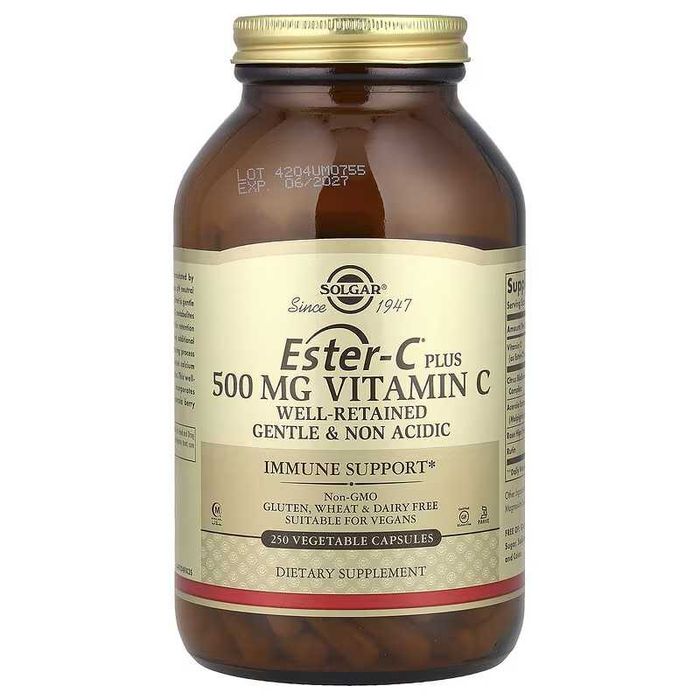 Solgar Ester C  Ester-C Plus витамин C Эстер 500 мг и 1000 мг
