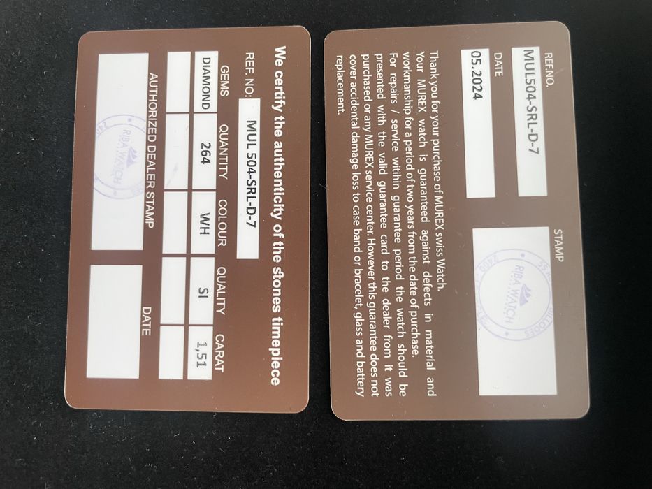 Дамски швейцарски часовник Murex diamonds €1800 Swiss made