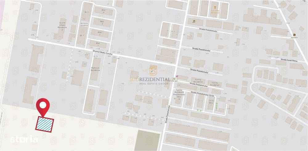 Teren de vanzare 592 mp, zona Grand Arena Mall – Postalionului, Sect.4