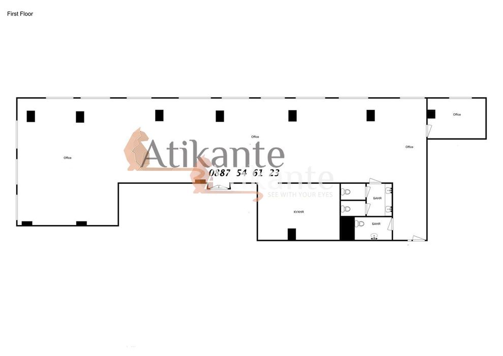 Дава се под наем Офис в София, 7-ми 11-ти километър - 307 кв.м за 4593.06 € - Снимка #9