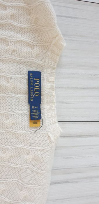 POLO Ralph Lauren Cable Wool / Cashmere Knit S НОВО ОРИГИНАЛ Mъжки  Пу