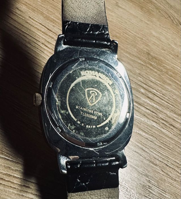 Мужские часы Romanson TL0352MM — оригинал, сталь, кварцовые, нерабочие