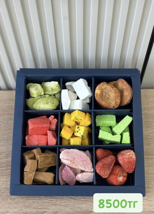 Сублимирлвонные фрукты и мороженое