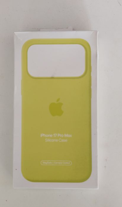 Husa telefon APPLE iPhone 17 Pro Max Silicone Case cu MagSafe - Neon Yellow