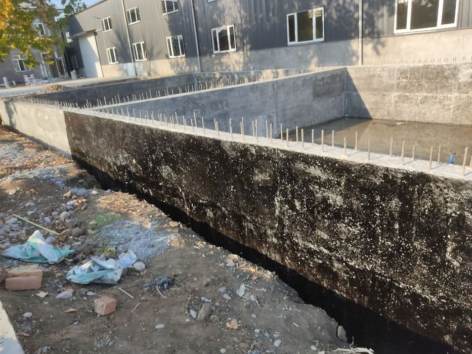 Строительство домов и зданий Заливка бетона