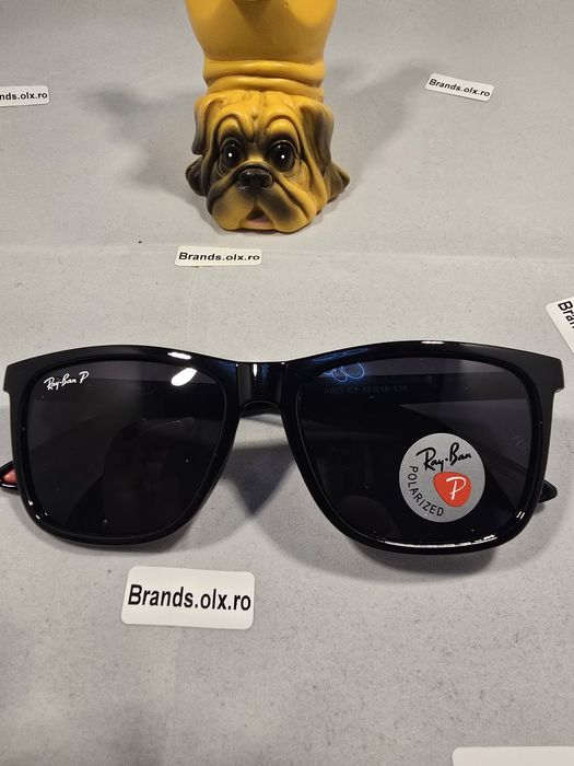 Ochelari de soare polarizati Ray-Ban RB803, Black, Made in Italy