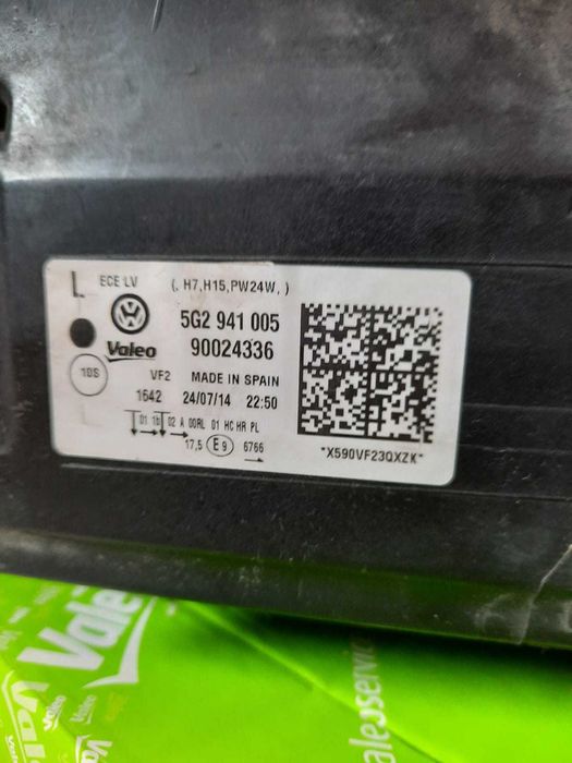 Faruri Golf 7 Valeo 5G2 941 005 SH