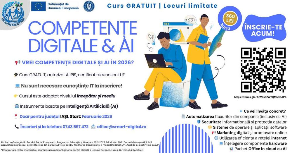 Curs Gratuit Competente Digitale & AI