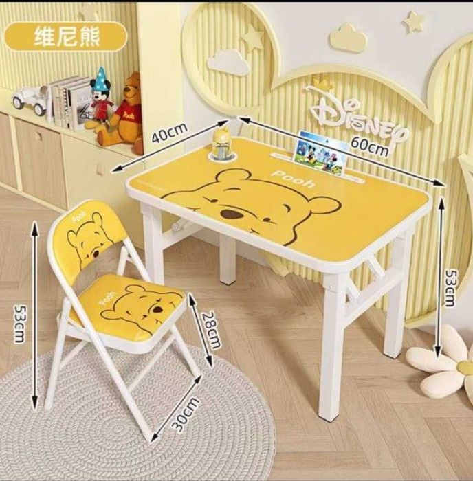 Регулируемая высота детского письменного стола и стула