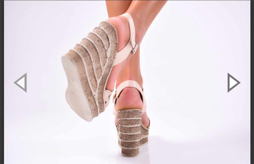 Дамски сандали на платформа