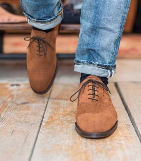 Pantofi oxford 44 lucrati manual Scalpers NOU piele naturala moale