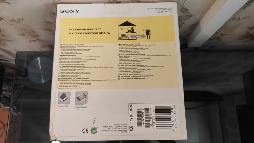 Sony MDR-RF810RK - RF беспроводные наушники