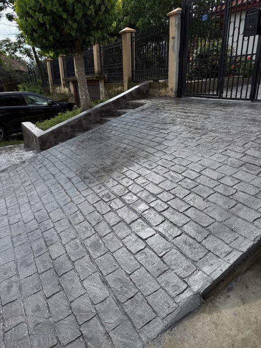 Pavaje curte,beton amprentat,imprimat