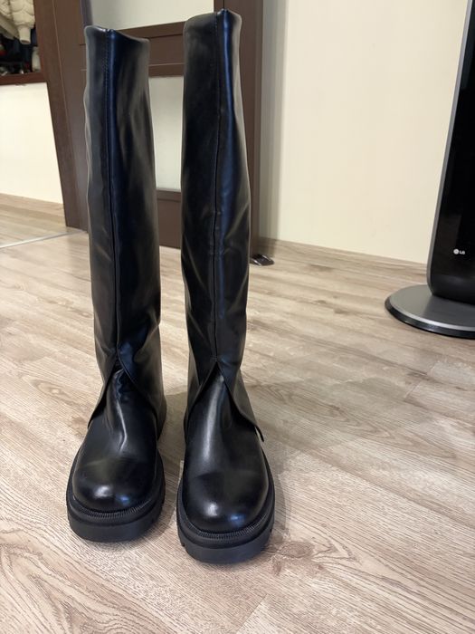 Ботуши до коляното - модна визия