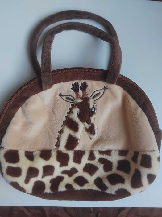 Детска мека плюшена чанта с жирафче