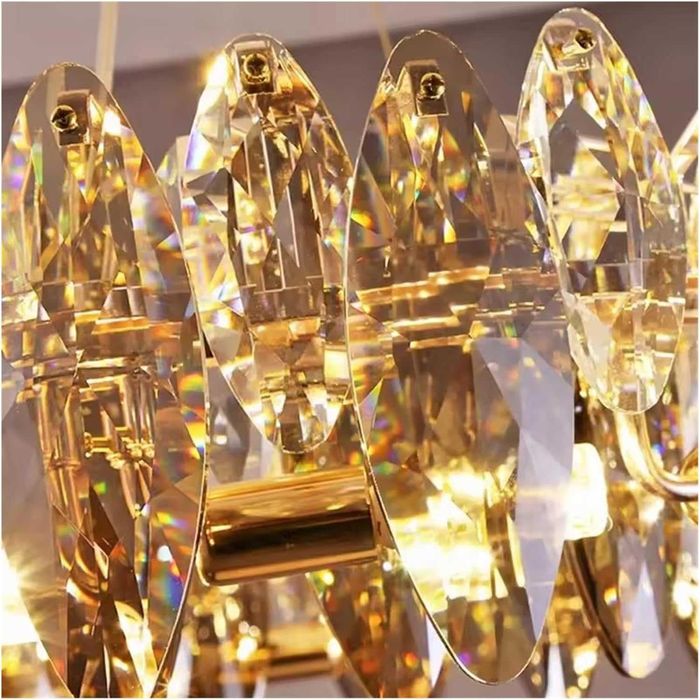 Кристален полилей, ресторант, таванна лампа, вила, осветление, лампи