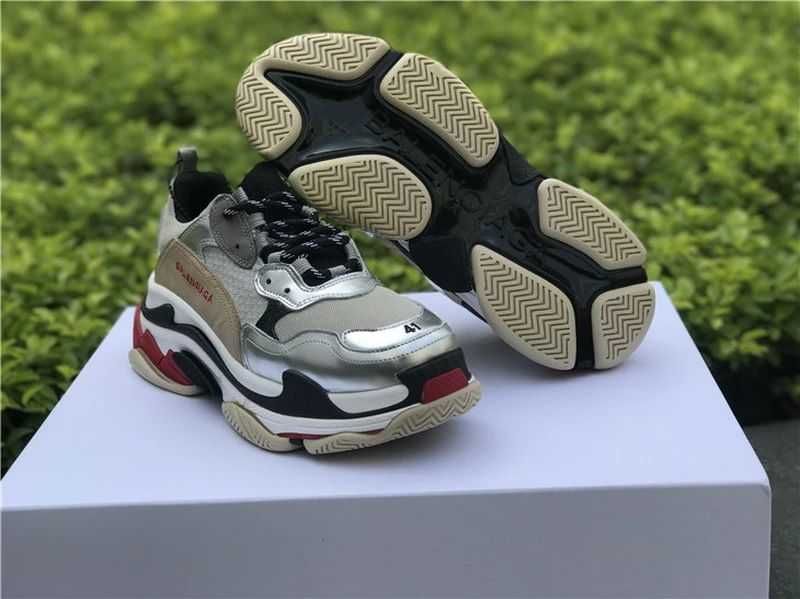 Balenciaga Triple S - Black/Dark Green/Sky Blue