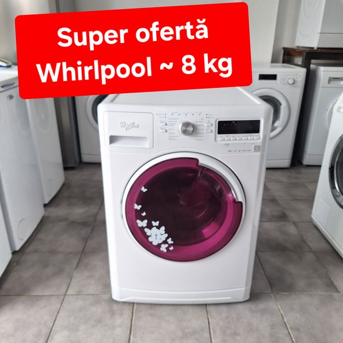 Mașină de spălat rufe automată Whirlpool. 8 kg.
