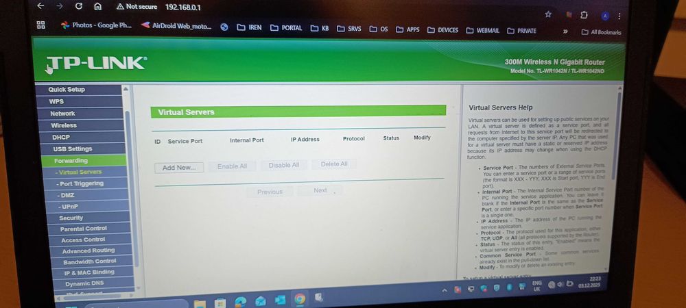 Router TP-Link TL-WR1042ND, Gigabit, 1xWAN, 4xLAN, 300Mbps, USB, FTP