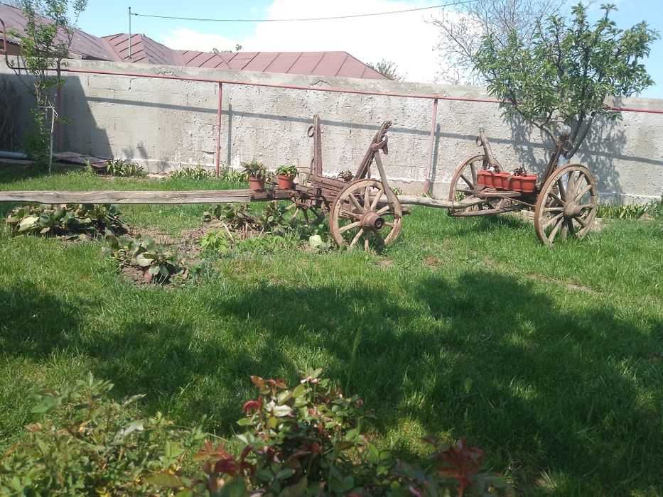 Căruța rustică  ,obiect decor autentic românesc