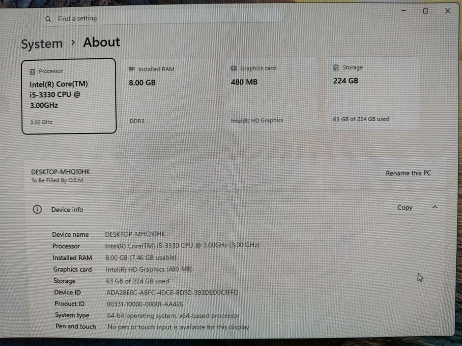 Kituri Intel I3, I5 cu 8gb ram