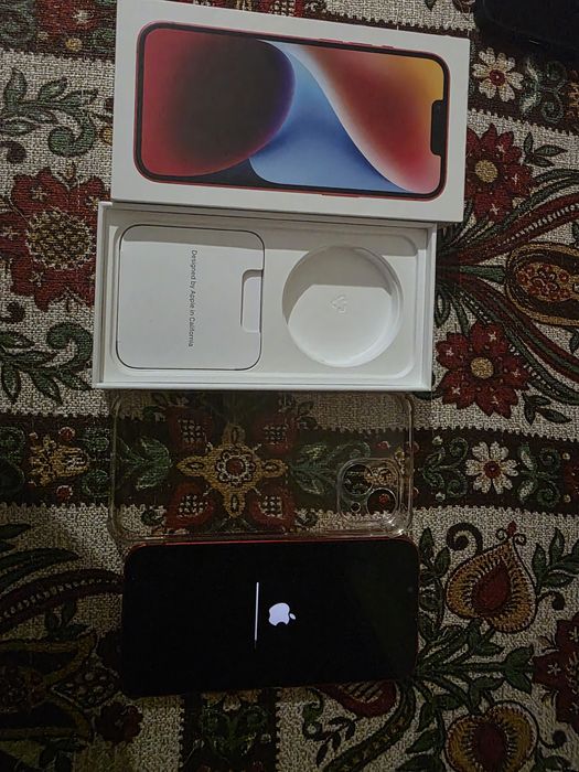 Iphone 14 RED CA NOU 128 Gb+ cutie si husa
