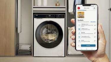 Нова инверторна слим пералня  с пара Haier 9 кг HW90-BP14357TU-S