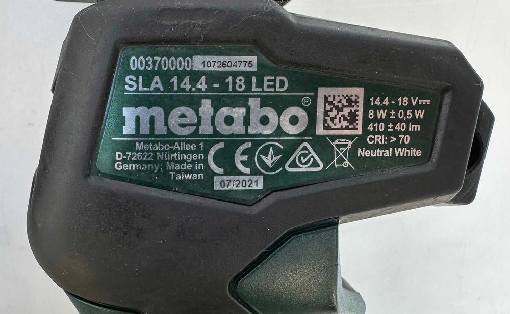Metabo SLA 14,4-18V LED - Акумулаторна лампа 18V