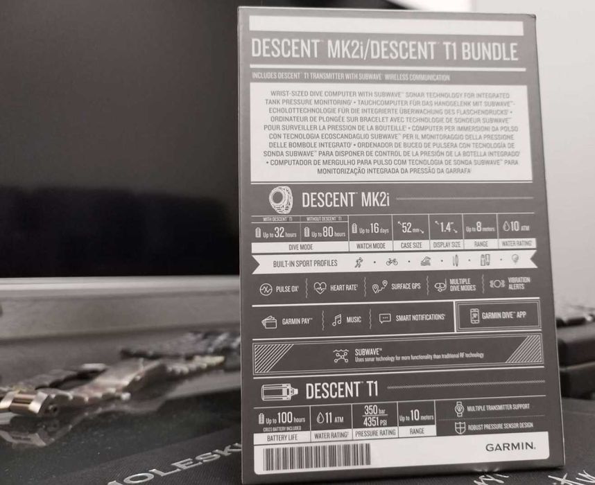 Garmin Descent MK2i + Descent T1 Bundle