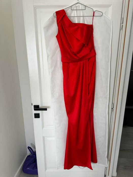 Rochie lunga eleganta rosie