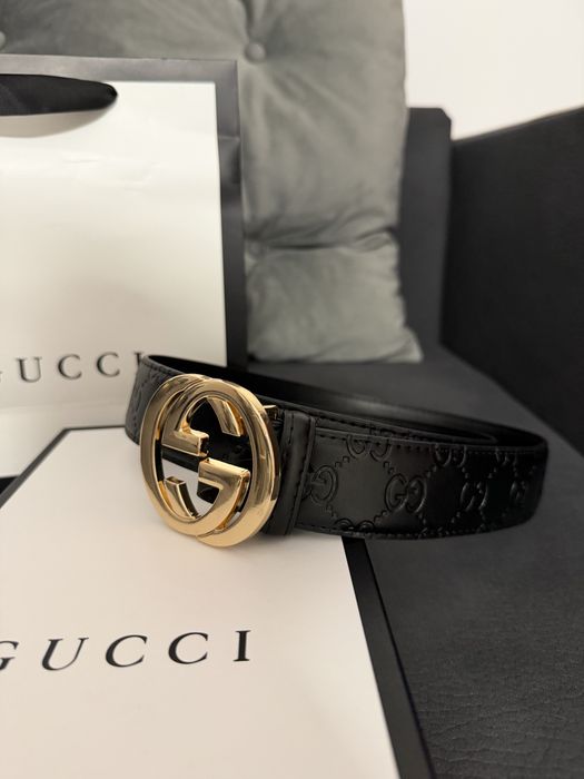 Curea gucci negru perfecta