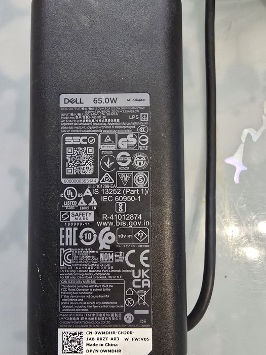 Incarcator Dell de 65wati, mufa usb c