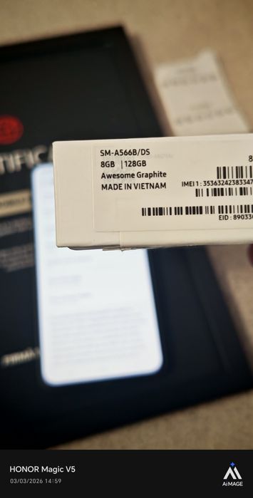 Samsung Galaxy A56 -5G / 128 GB / 8 GB RAM Black / Garanție