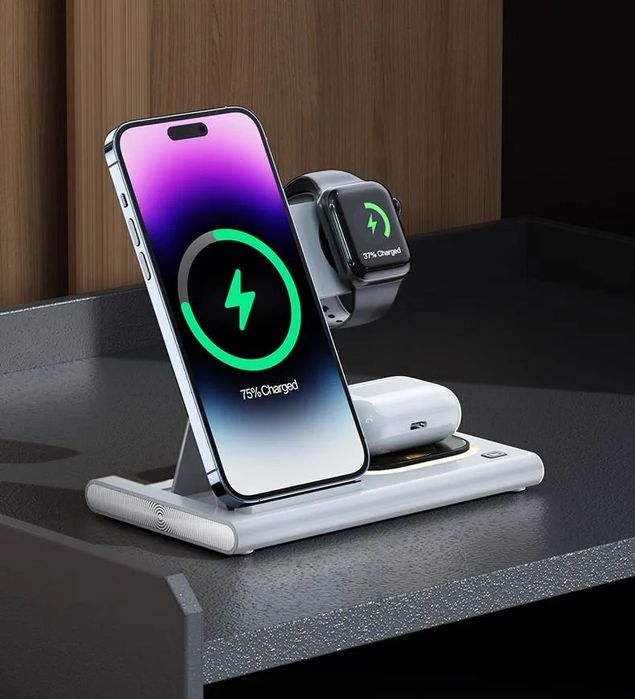 Incarcator magnetic 4 in 1, pentru Apple/iPhone/AirPods/AppleWatch