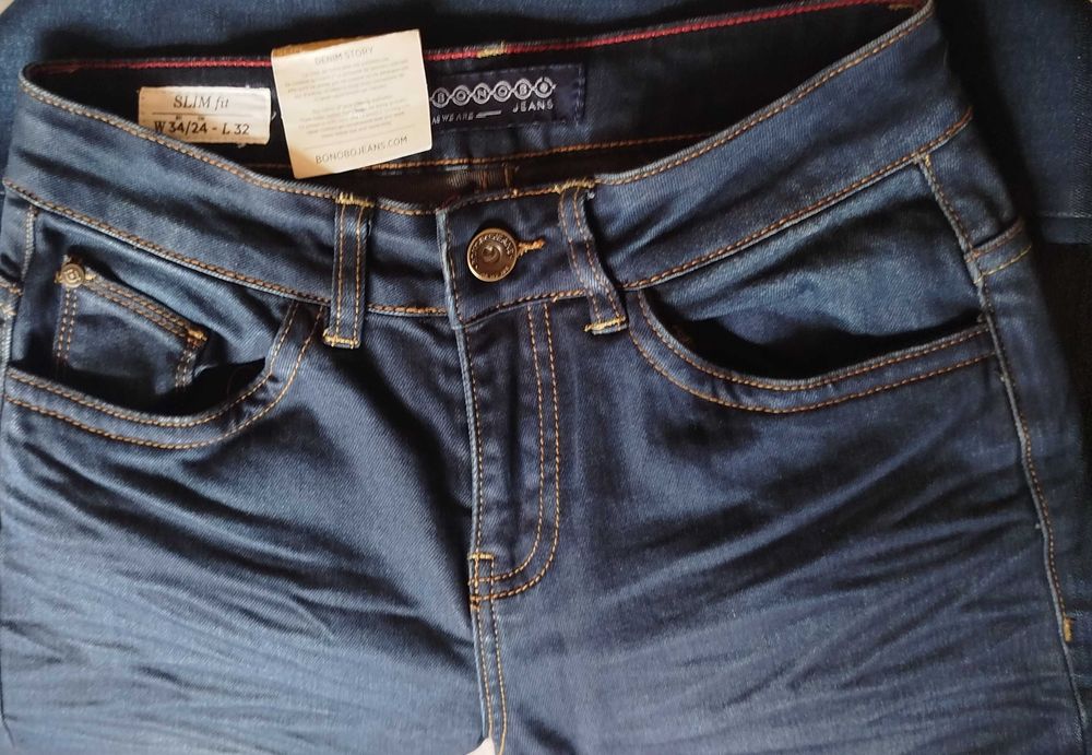 модерни, slim fit, дамски дънки- нови- US 24