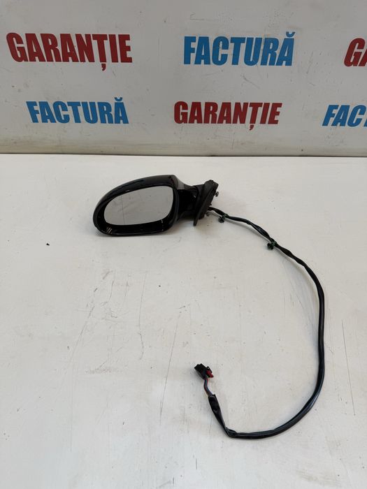 Oglinda retrovizoare stanga rabatabila electric incalzita lumina ambientala VW Passat B6 negru LC9X neagra